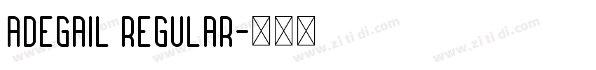 Adegail Regular字体转换